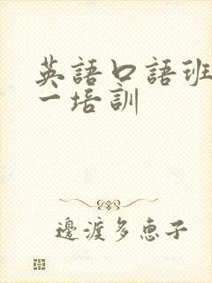 英语口语班一对一培训