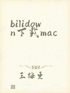 bilidown下载mac