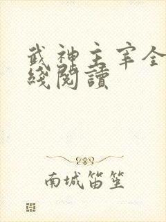 武神主宰全文在线阅读