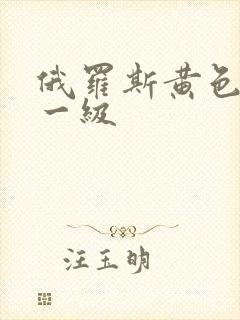 俄罗斯黄色录像一级
