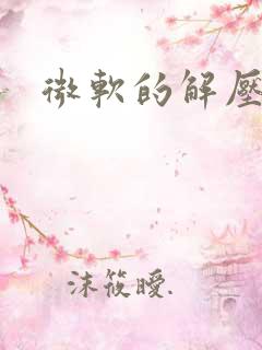 微软的解压软件
