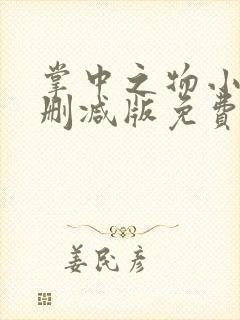 掌中之物小说未删减版免费阅读在线
