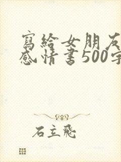 写给女朋友的伤感情书500字