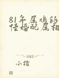 81年属鸡的最佳婚配属相