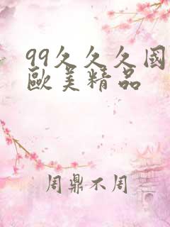 99久久久国产欧美精品