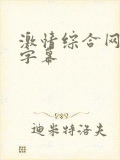 激情综合网中文字幕