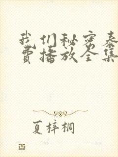 我们秘密泰剧免费播放全集