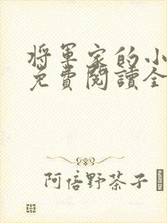 将军家的小娘子免费阅读全文