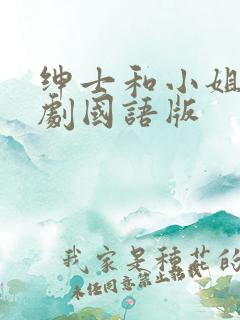 绅士和小姐电视剧国语版