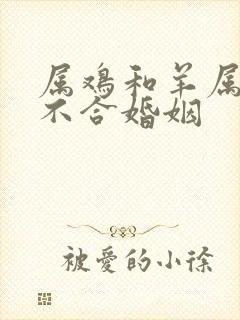 属鸡和羊属相合不合婚姻