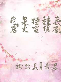 我是特种兵之霹雳火电视剧全集免费观看