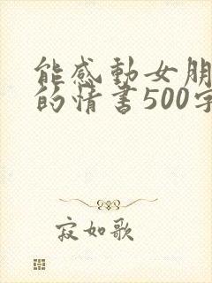 能感动女朋友哭的情书500字