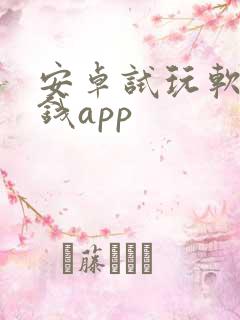 安卓试玩软件赚钱app