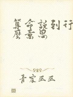 算命说到行运什么意思