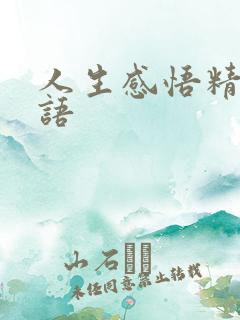 人生感悟精辟短语