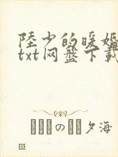 陆少的暖婚新妻txt网盘下载