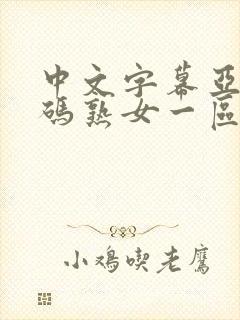 中文字幕亚洲乱码熟女一区二区下载