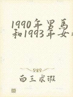 1990年男马和1993年女鸡婚配