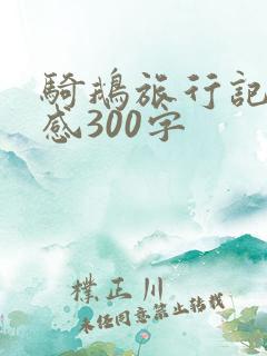 骑鹅旅行记读后感300字