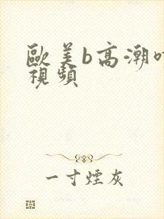 欧美b高潮喷水视频