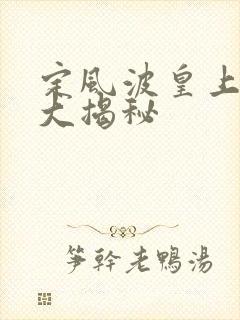 定风波皇上结局大揭秘