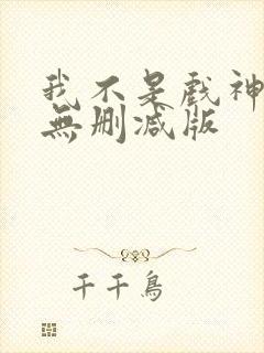 我不是戏神小说无删减版