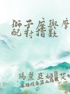 狮子座与摩羯座配对指数
