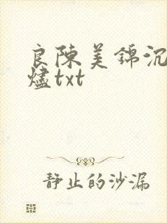 良陈美锦沉香灰烬txt