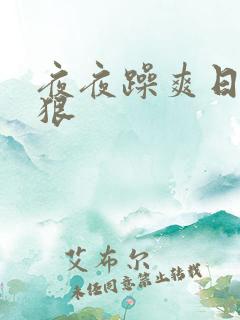 夜夜躁爽日日躁狠
