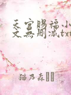 天官赐福小说全文无删减txt