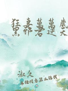 狂妻万万岁:腹黑邪君逆天妃 旖旎妖娆