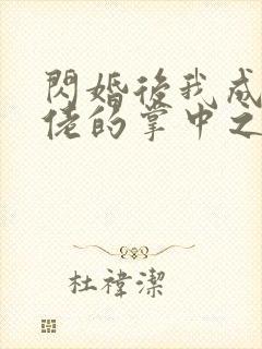 闪婚后我成了大佬的掌中之物啊