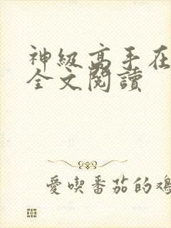 神级高手在都市全文阅读