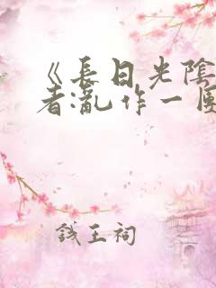 《长日光阴》作者:乱作一团