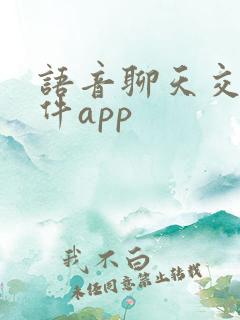 语音聊天交友软件app