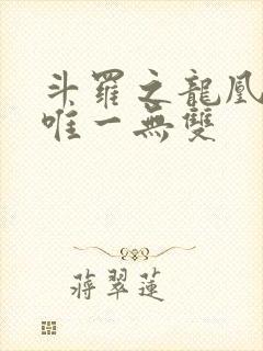 斗罗之龙凰传说唯一无双