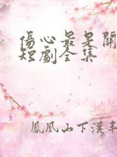 伤心最是关山月短剧全集