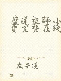 魔道祖师小说免费完整在线阅读