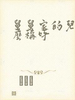 舅舅家的儿子怎么称呼