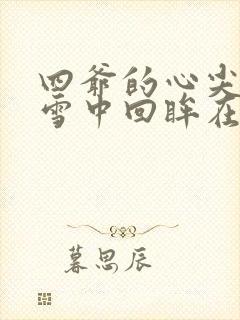 四爷的心尖宠妃雪中回眸在线阅读全文免费