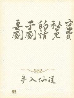 妻子的秘密电视剧剧情免费观看