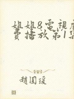 姐姐8电视剧免费播放第1集