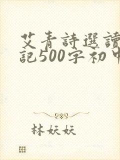 艾青诗选读书笔记500字初中