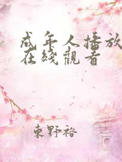成年人播放视频在线观看