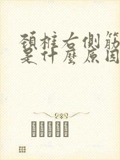 颈椎右侧筋疼痛是什么原因