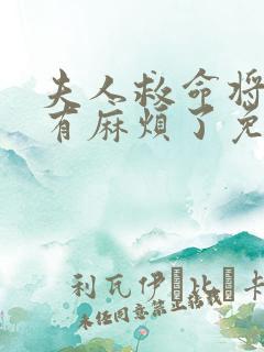 夫人救命将军又有麻烦了免费阅读