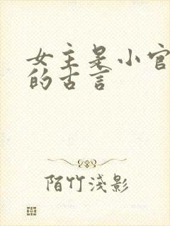 女主是小官之女的古言