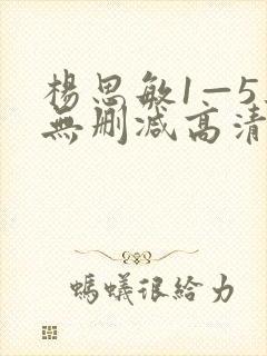 杨思敏1—5集无删减高清