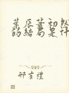 叶辰萧初然最后的结局是什么