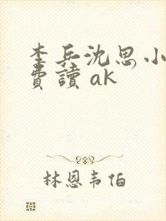 李兵沈思小说免费读 ak